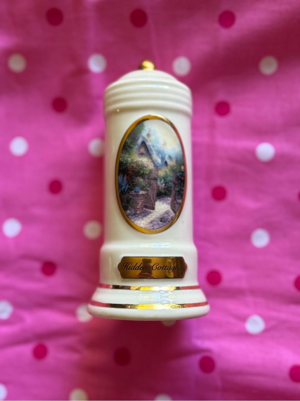 Thomas Kinkade Hidden Cottage Shaker Ceramic Avon